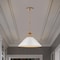 Nuvo Outpost 1-Light Large Pendant Matte White with Burnished Brass 60/7526 - alternate 4